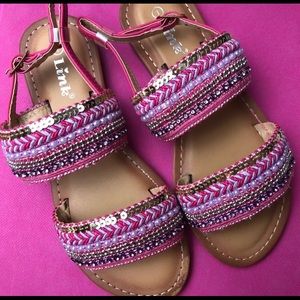 Children’s beaded boutique sandals